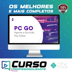 PC-GO (Agente e Escrivão) Pacote Completo - 2022 (Pós-Edital) - Estratégia Concursos