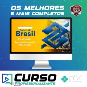 Pacote - Banco do Brasil (Escriturário - Agente Comercial) Pacote Completo - 2023 - Estratégia Concursos