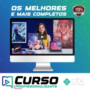 Retrato de Personagens Femininas com Procreate - Natália Dias