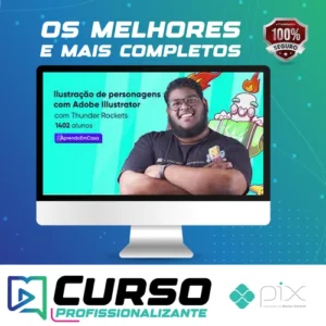 Crehana: Ilustração de Personagens com Illustrator - Thunder Rockets